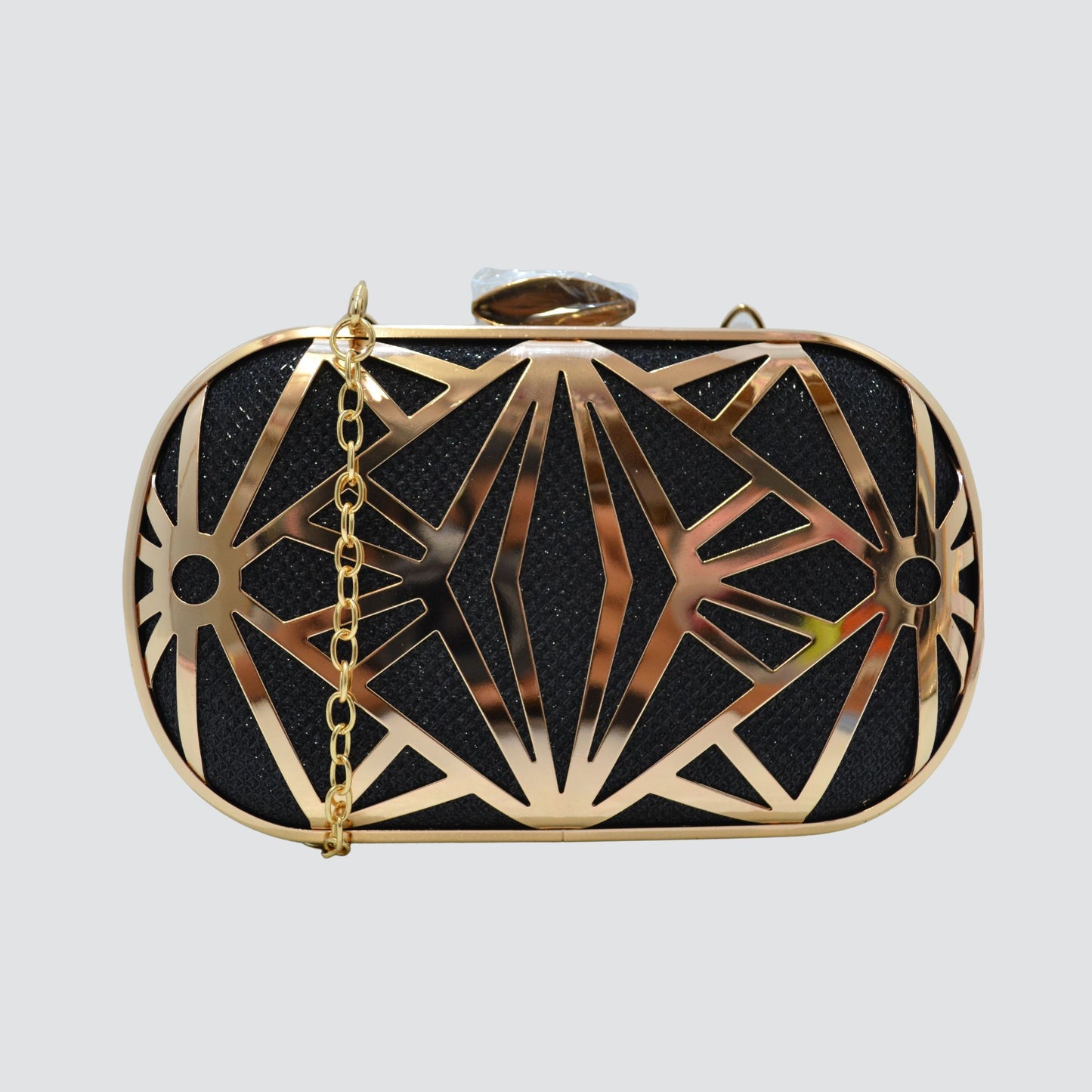 A1431 Geometric Pattern Women Glitter Clutch