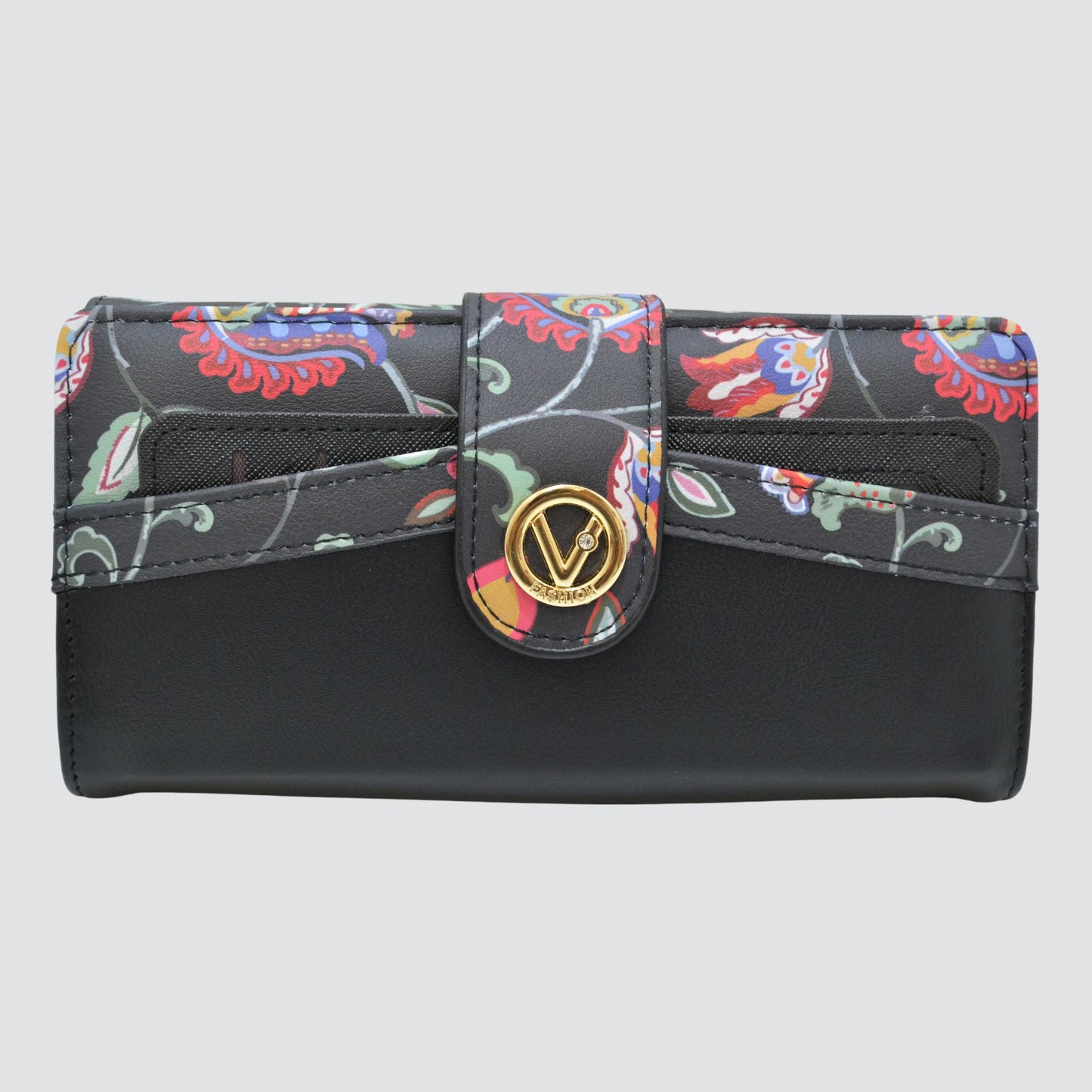 S3014 Floral Wallet / Crossbody with Card Case