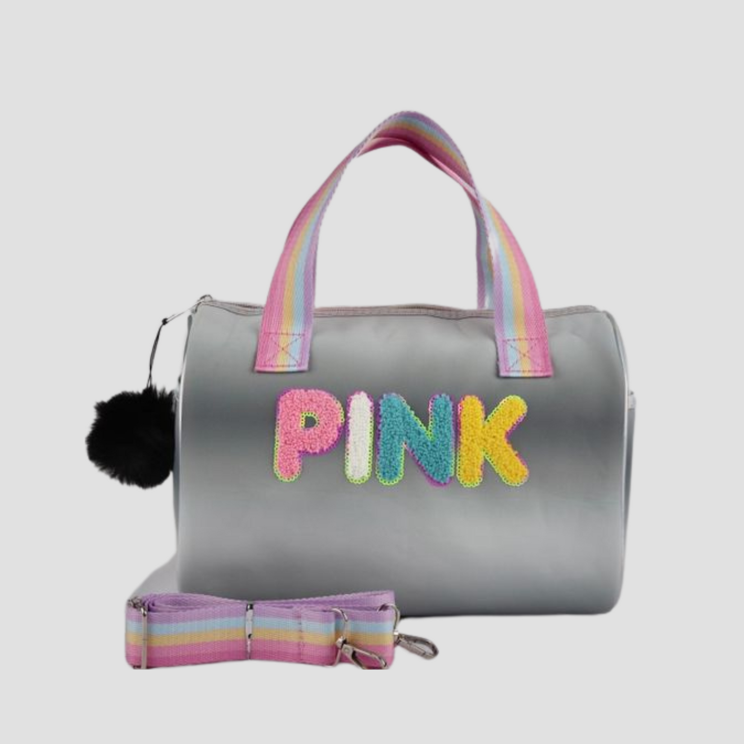 Black A1244 Pink Mini Duffel Bag