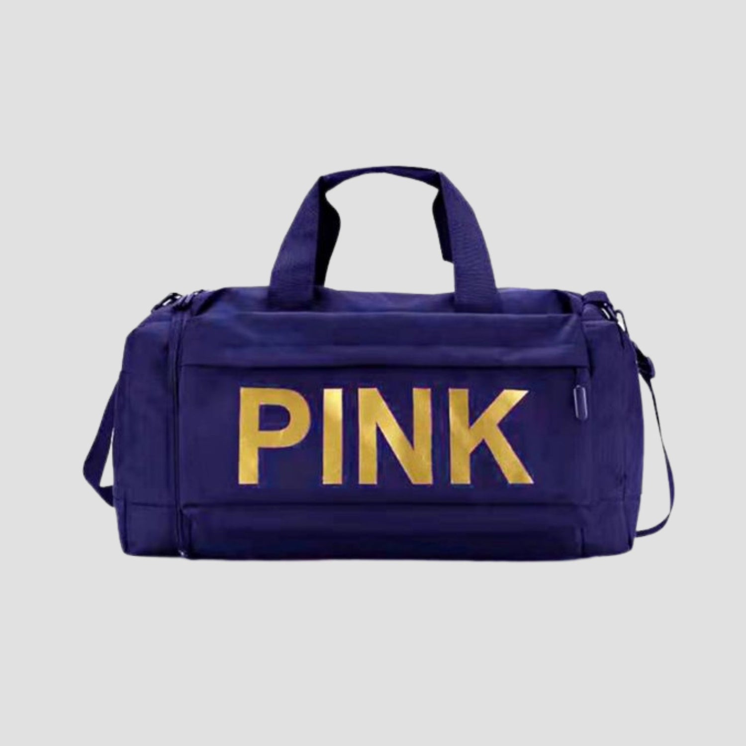 Navy Blue A081 PINK Duffel Bag