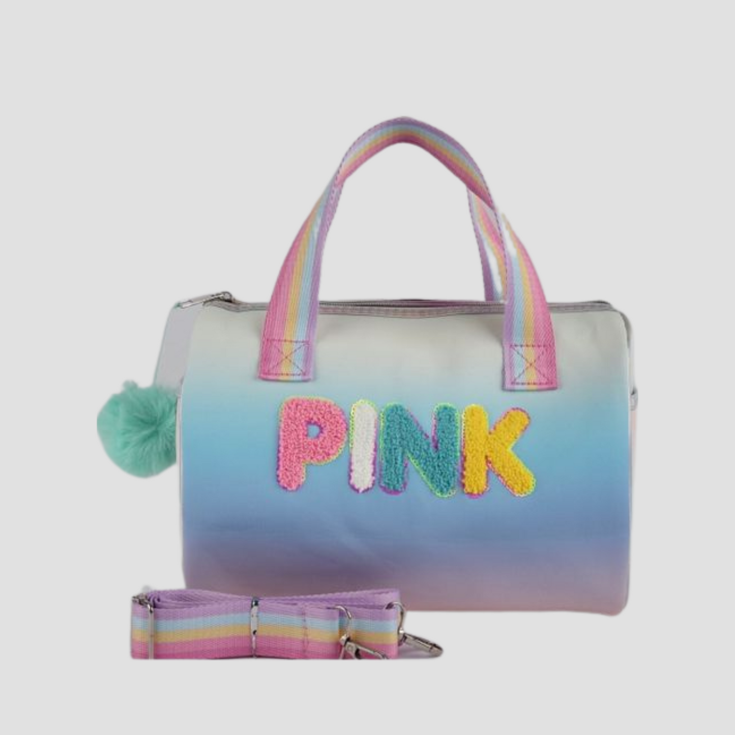 Mint Green A1244 Pink Mini Duffel Bag