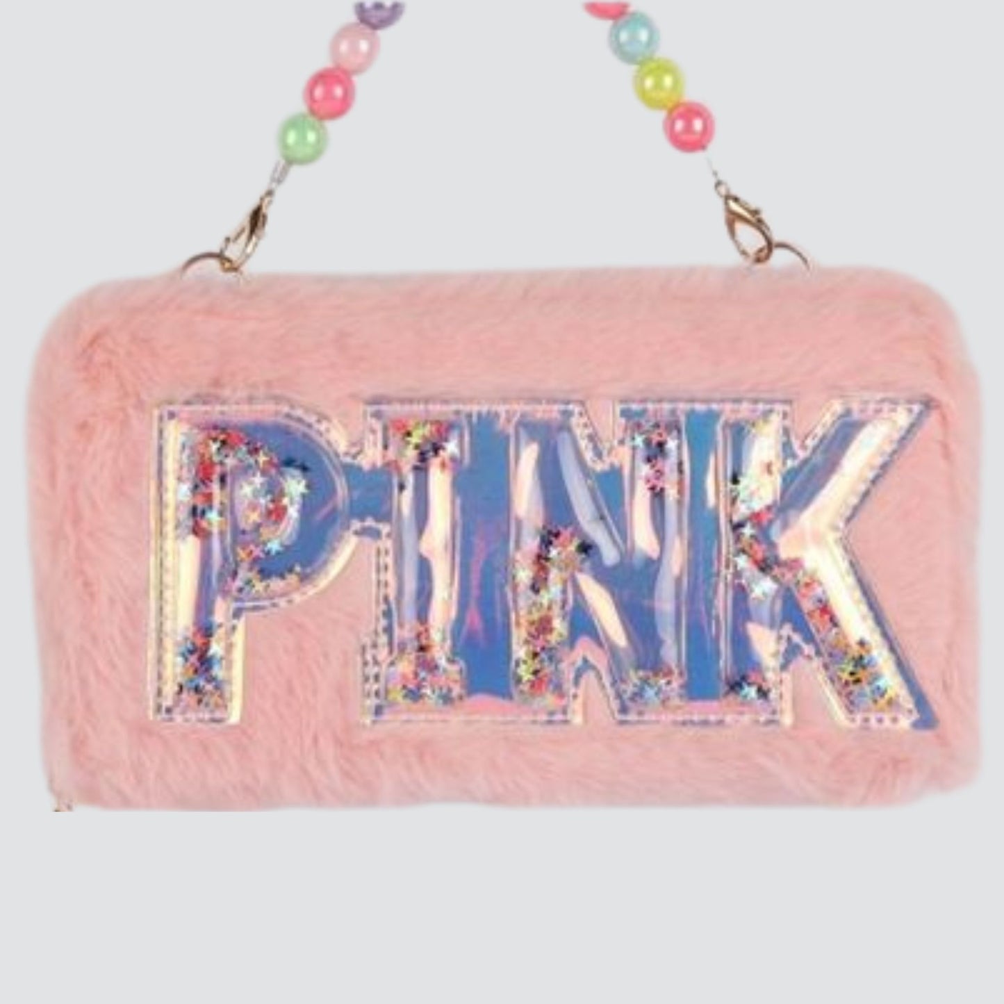 S3006 Fluffy PINK Wallet / Handbag