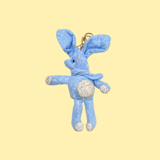 Teddy-With-RhymeStone-Key-ring-Blue.