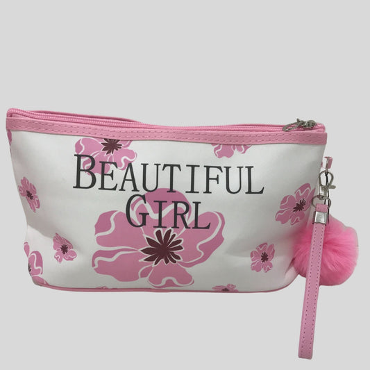 Floral Beautiful Girl Cosmetic Bag