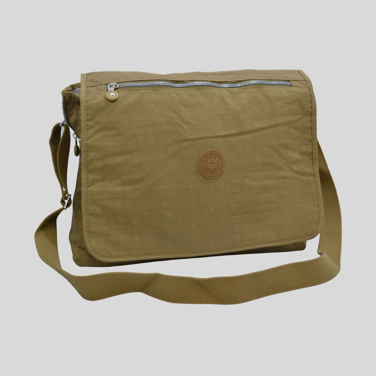 Khaki Messenger/Laptop Bag
