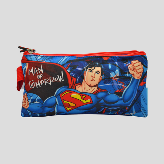 Superman Double Sectioned Pencil Case