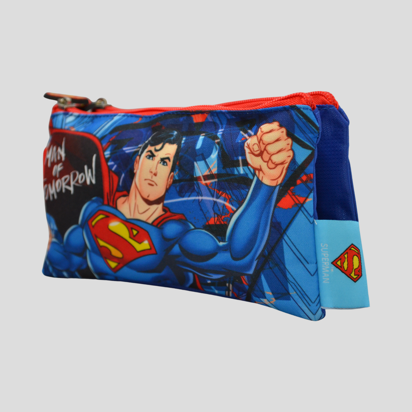 Superman Double Sectioned Pencil Case