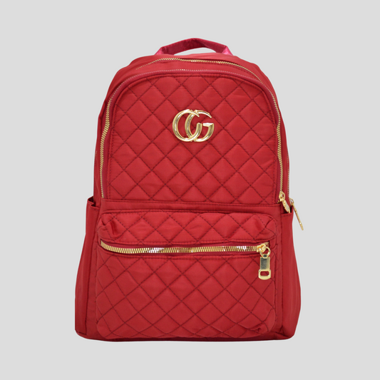 Red GG Ladies Fashion Backpack