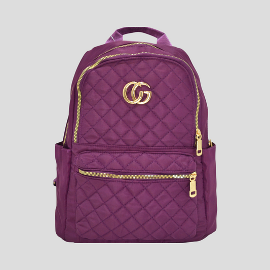 Purple GG Ladies Fashion Backpack