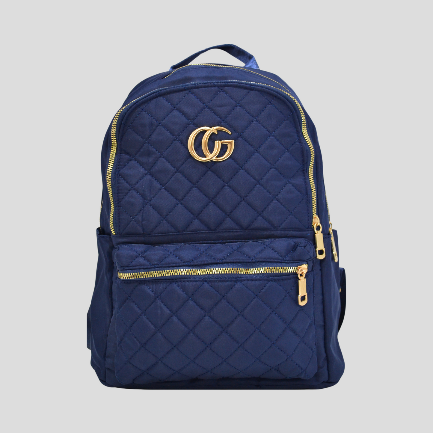 Navy Blue GG Ladies Fashion Backpack