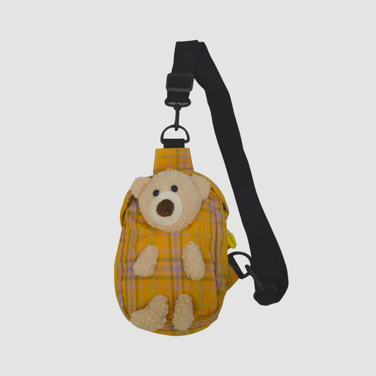 Yellow MS1698 Teddy Bear Sling Bag